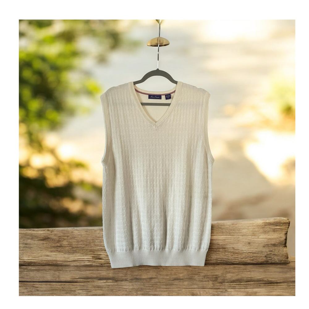 Alen Flusser Classic sweater vest mens golf academia preppy Medium